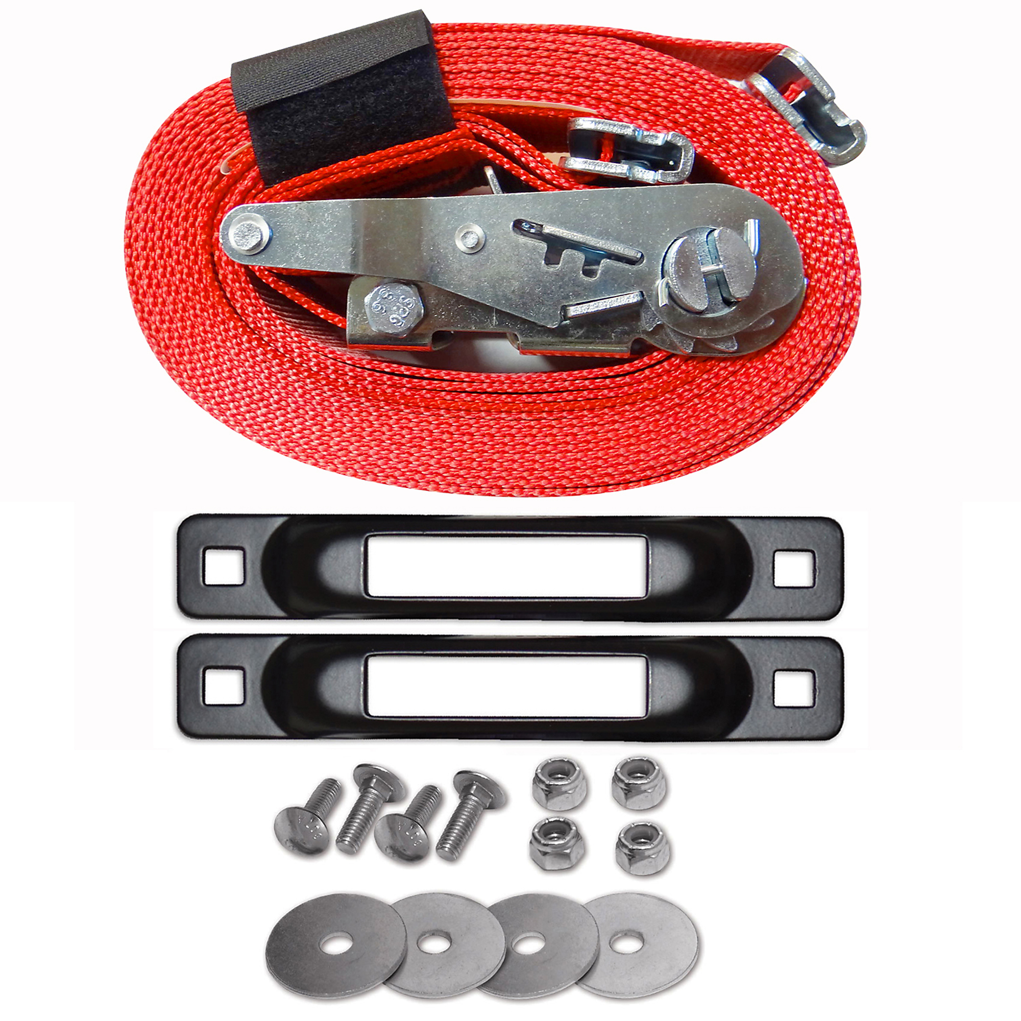 Snap-Loc E-Track Truck Anchor Kit - 2in. x 16ft. Ratchet Strap, 4400-Lb. Capacity, Multiple Materials, Model# SLCERBA